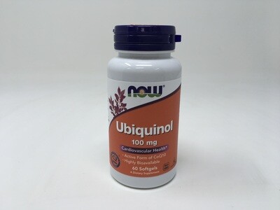 Ubiquinol 100 mg 60 sg  (Now 3142)