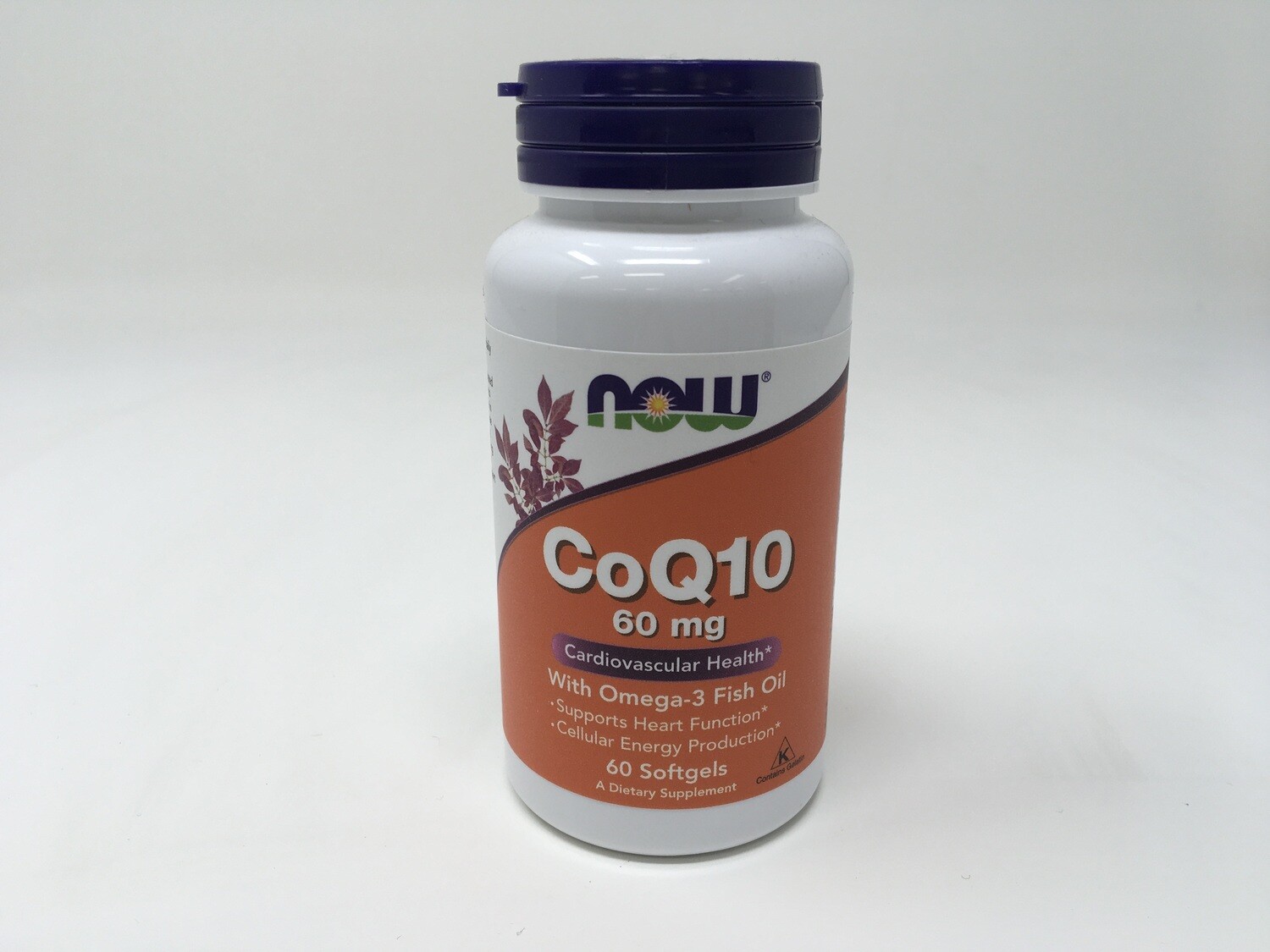 CoQ10 60 mg w/ Omega 3 60 sg (Now3163)