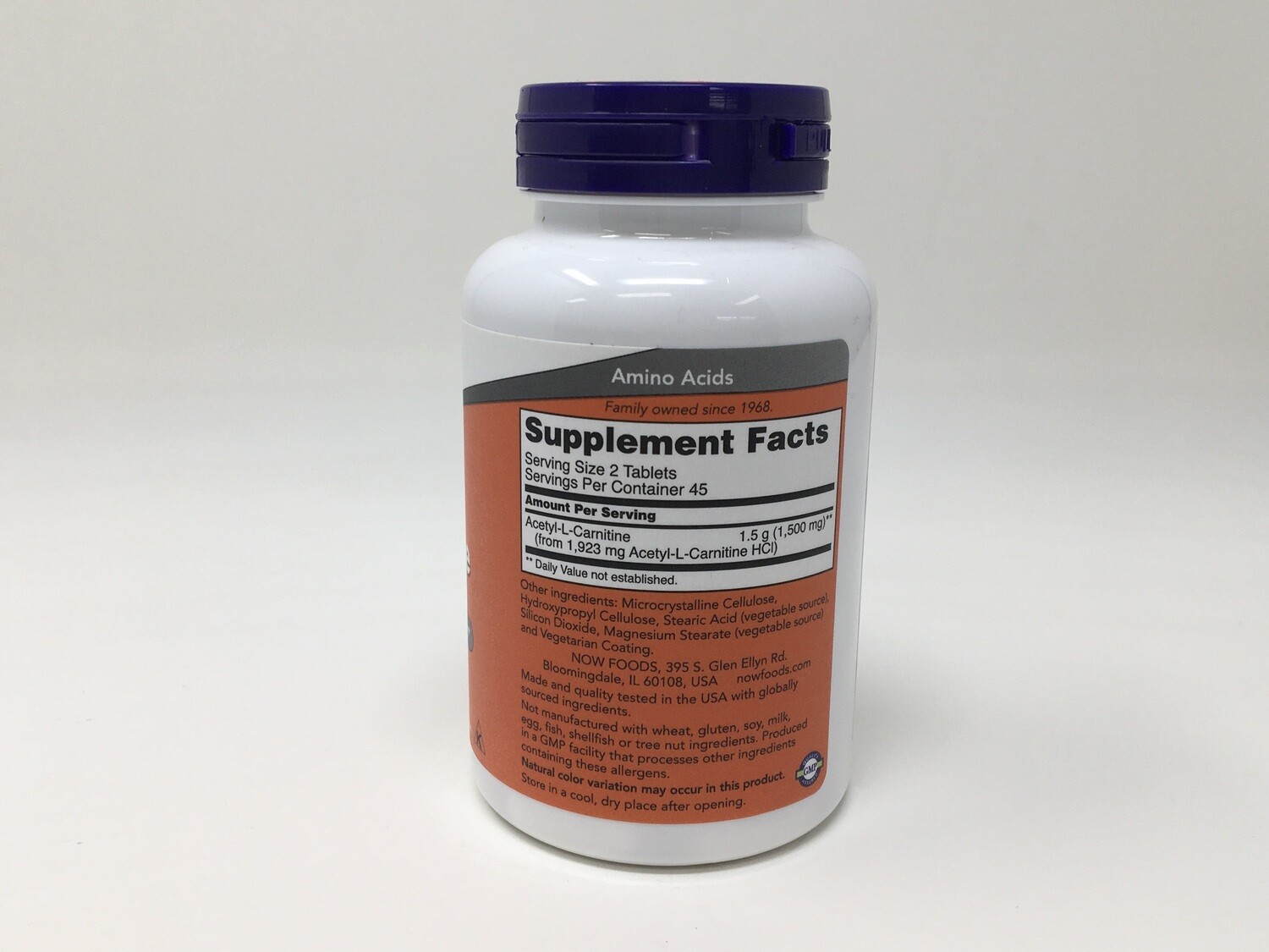 Now Acetyl L Carnitine 750 mg 90 tabs