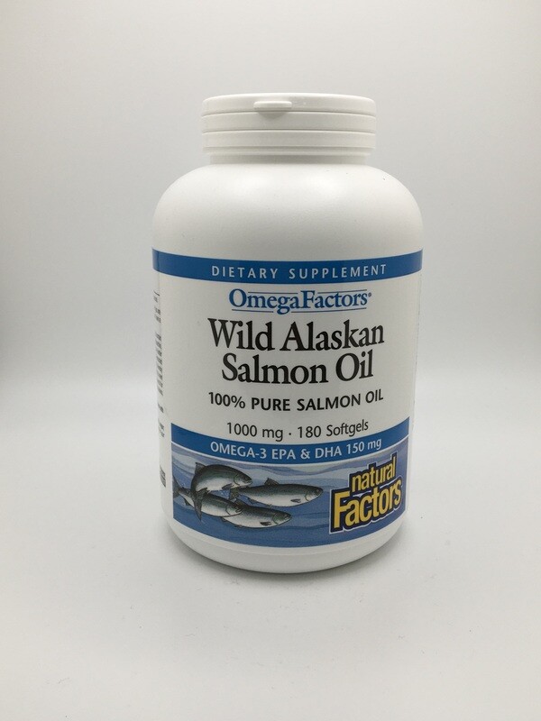 Wild Alaskan Salmon Oil 180 sg (Natural Factors)