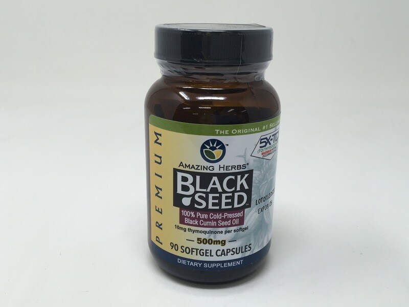 Black Seed Oil 500mg 90sg (Amazing Herbs)