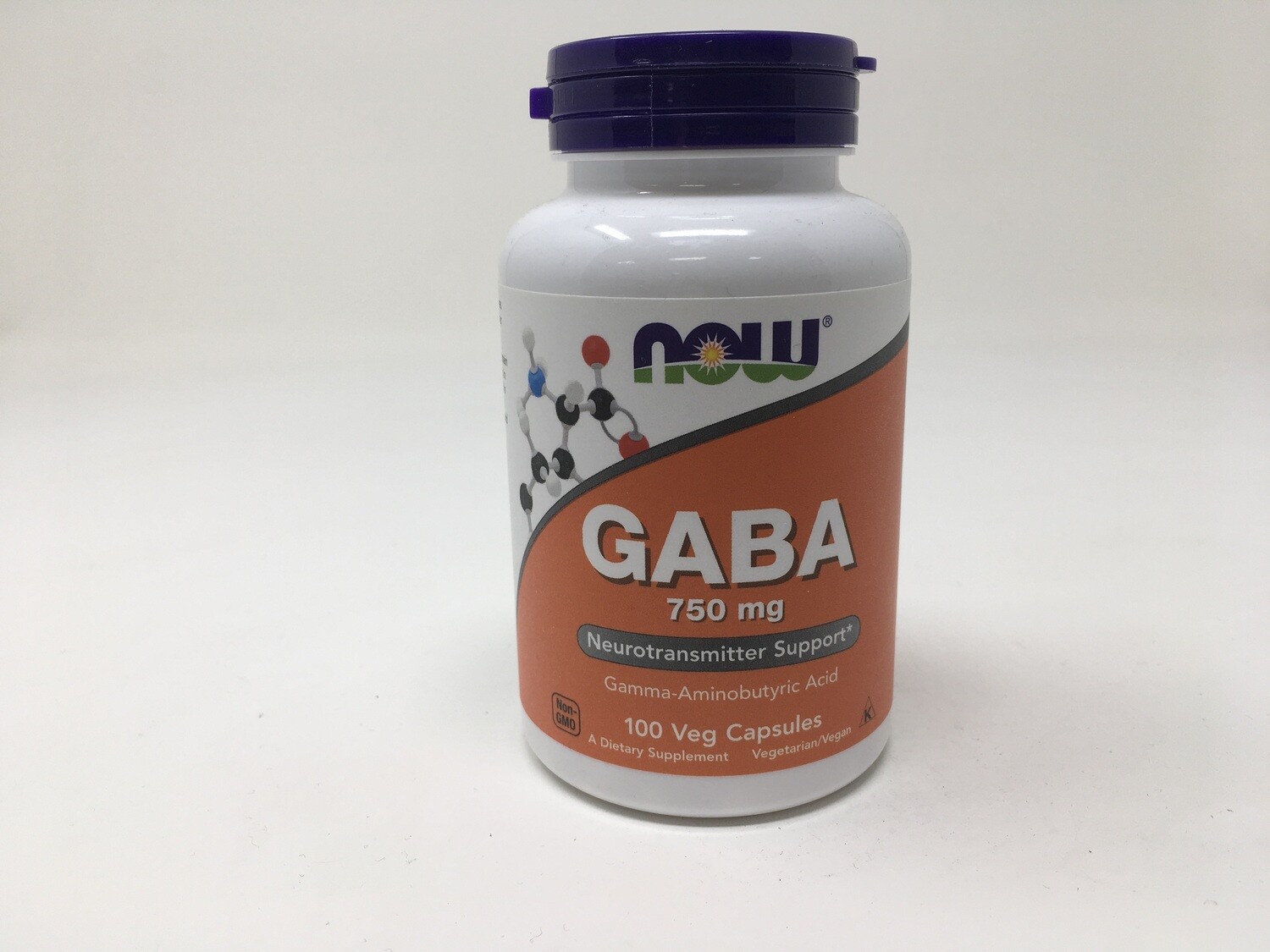 GABA 750 mg 100 vcaps (Now) 0089