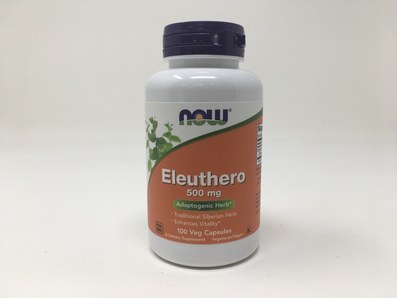 Eleuthero 500mg 100vcaps (Now 4030) discontinued no B/O