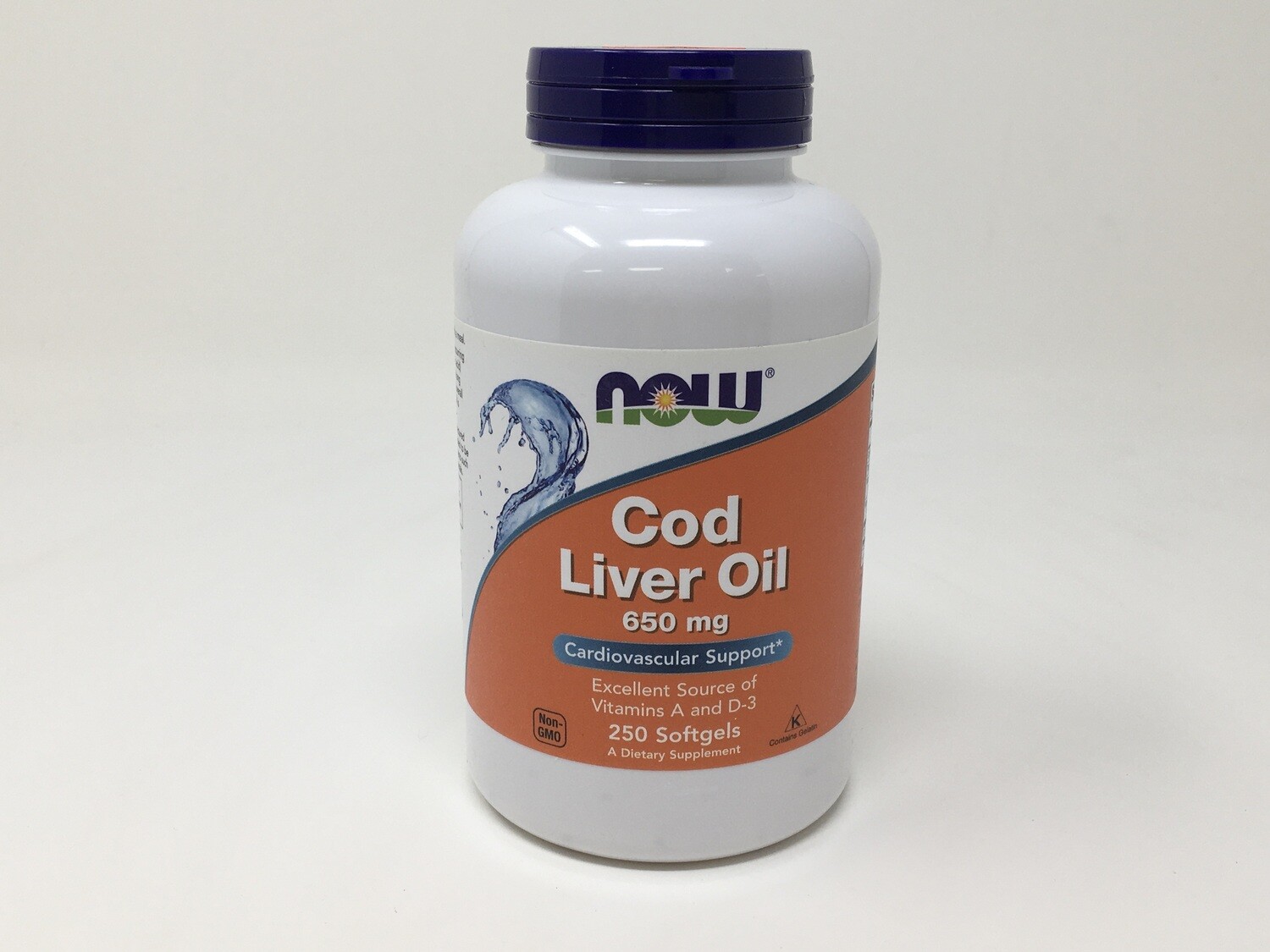 Cod Liver Oil 650mg  250sg (Now 1742)