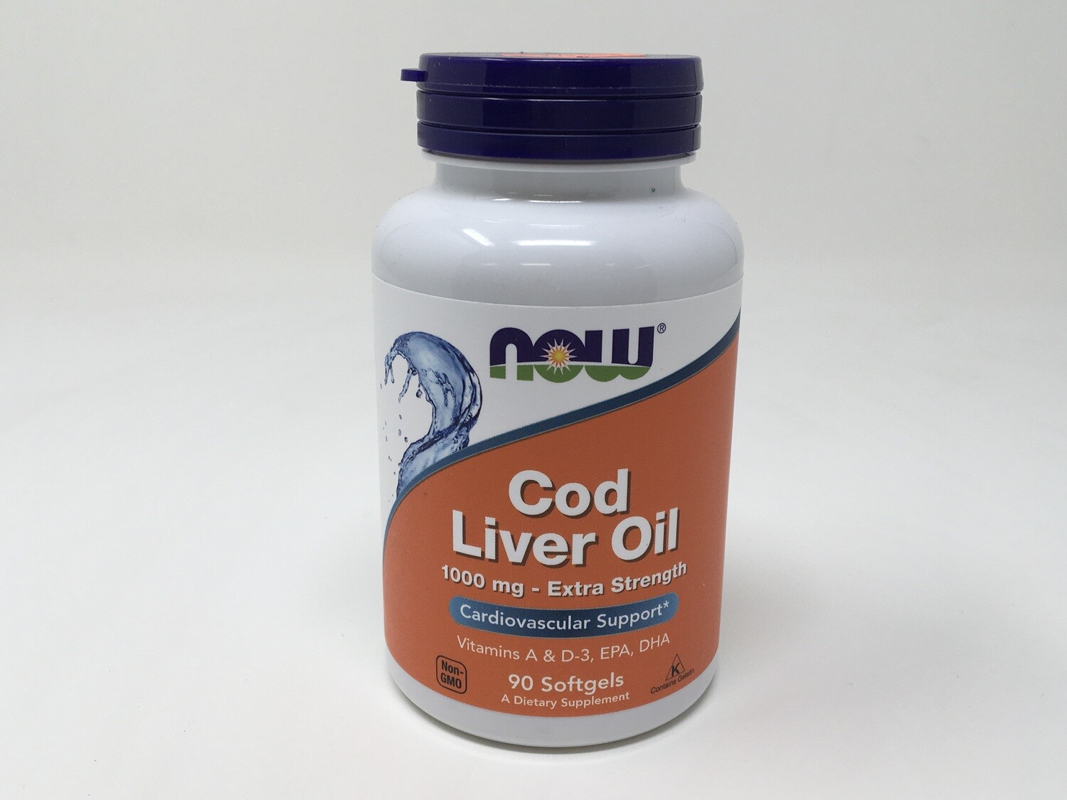 Cod Liver Oil 1000mg 90sg (Now 1743)
