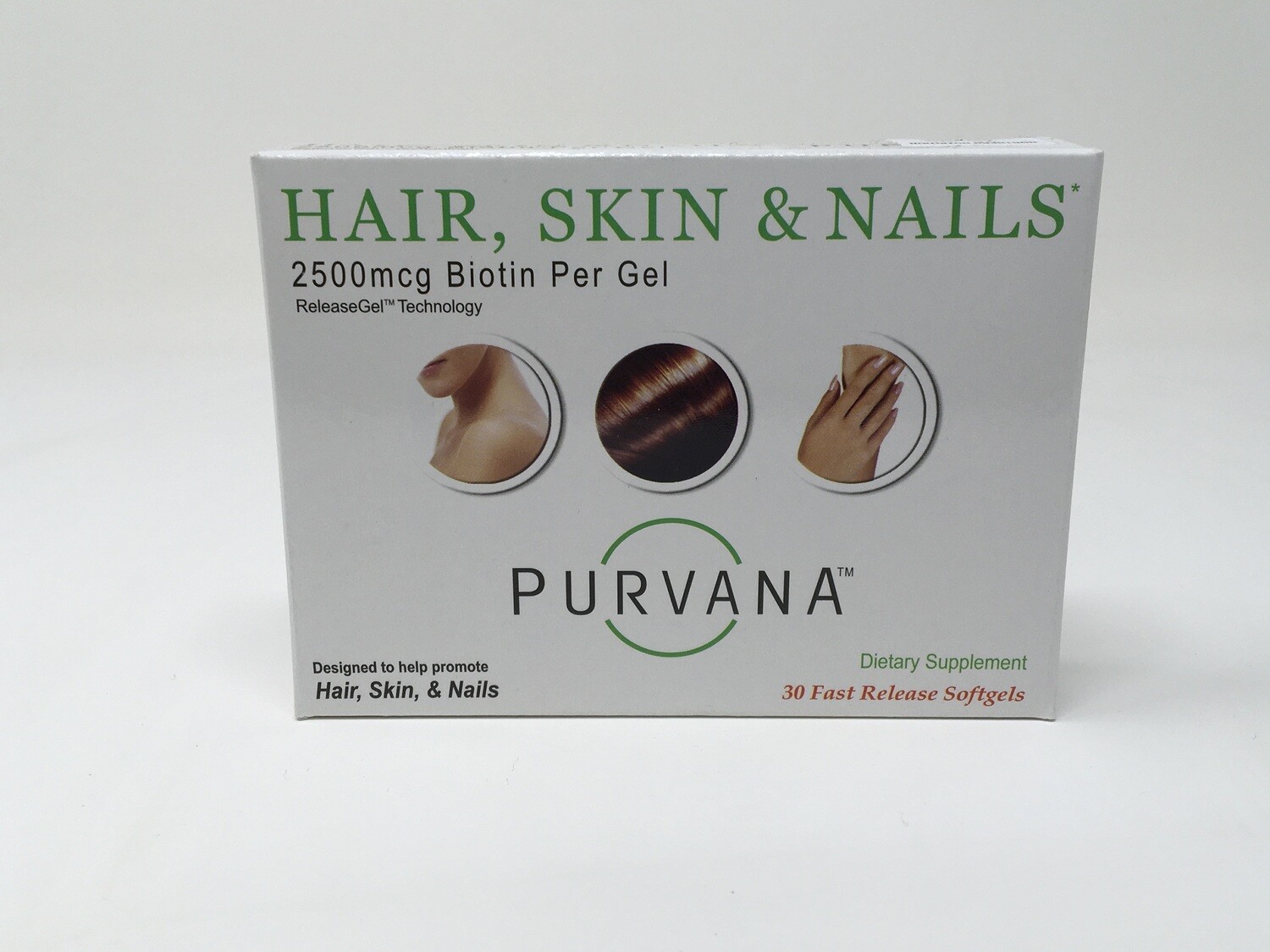 Purvana Hair Skin &amp; Nails 30sg (Wellgenix)