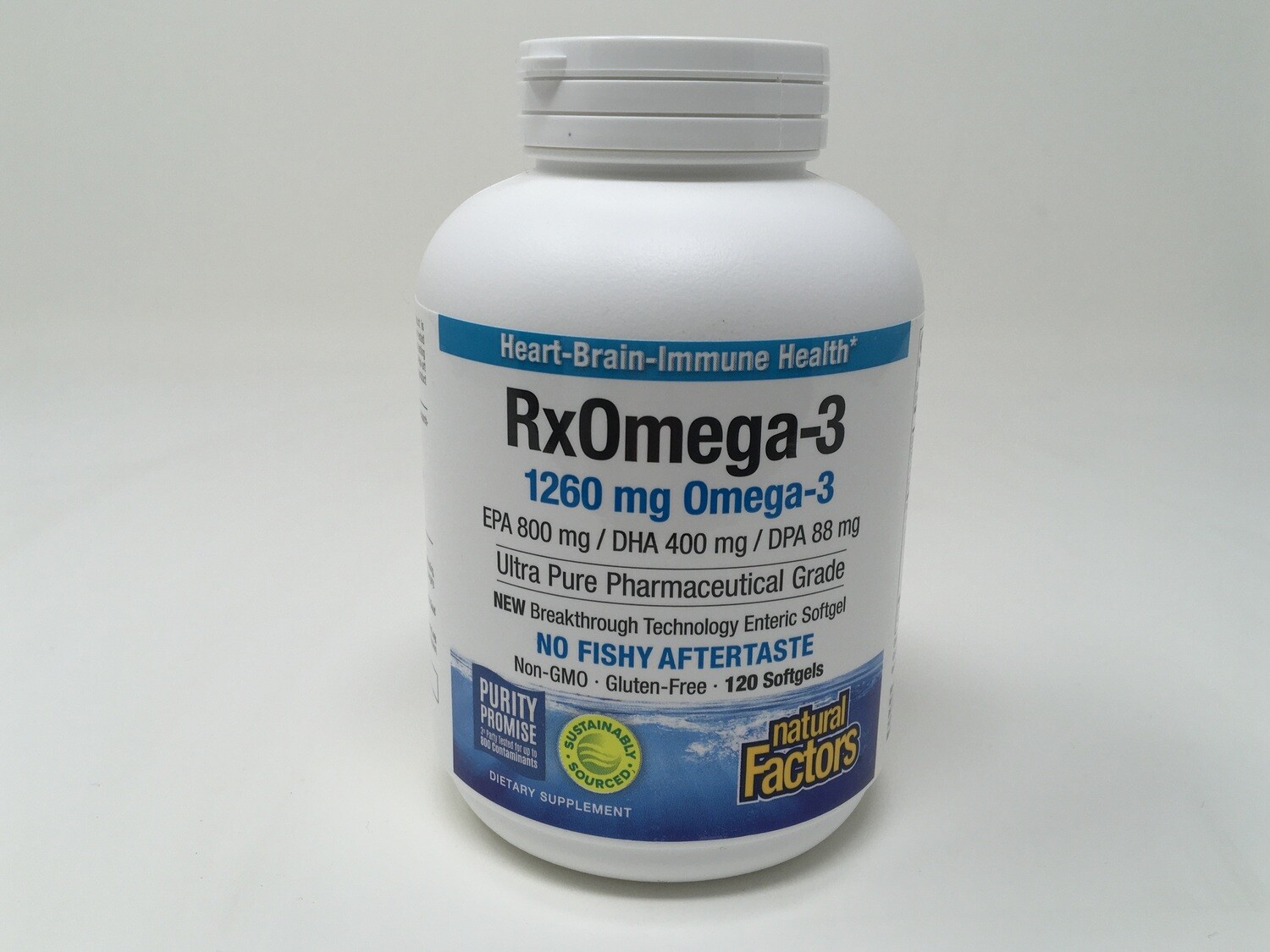 Rx Omega-3  630mg 120sg (Natural Factors)