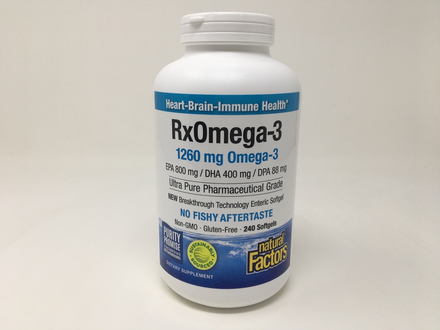 Rx Omega-3  630mg 240sg (Natural Factors)