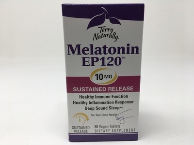 Melatonin EP120  10 mg  60 Vtabs (Terry Naturally)