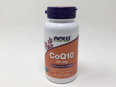 CoQ10 30mg 60caps (Now 3184)