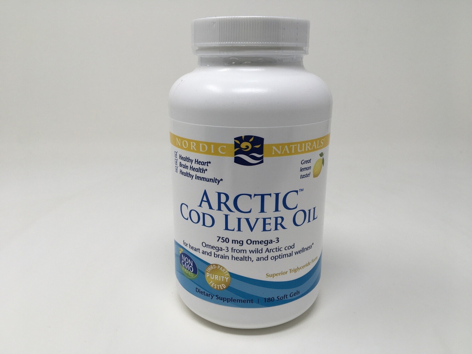 Arctic Cod Liver Oil 750mg 180sg (Nordic Naturals)