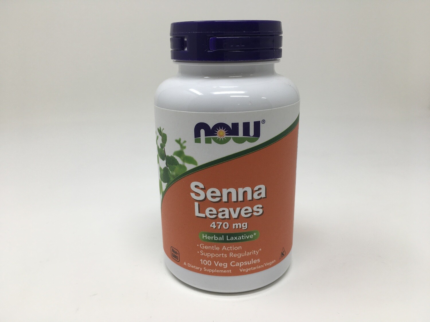 Senna Leaves 470mg 100v caps ( Now 4752 )