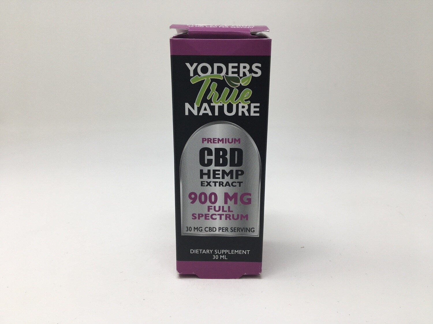 CBD  900 mg  1 fl. oz. 30 mg /serving (Yoders True Nature)