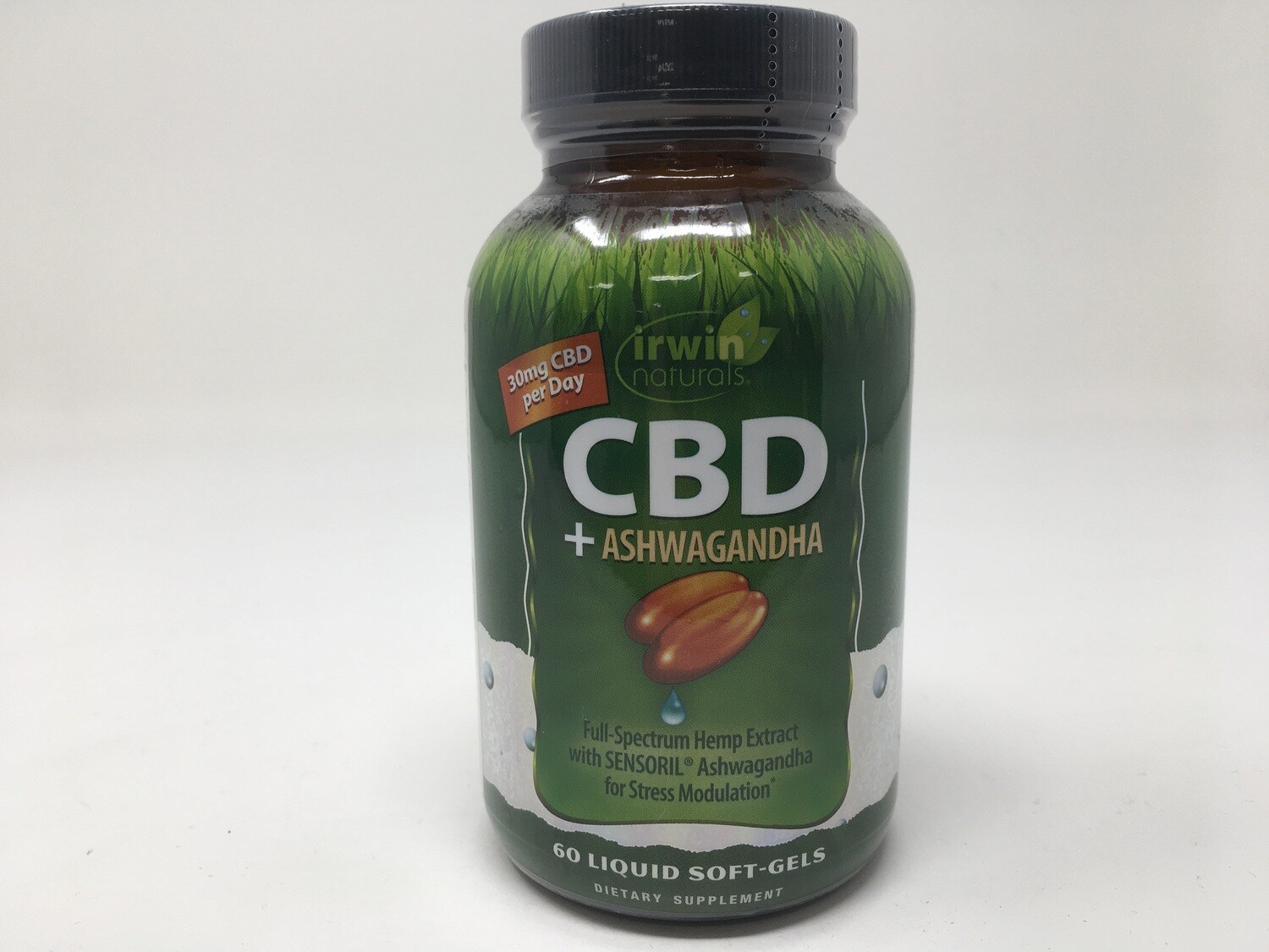 CBD + Ashwagandha 60 softgels(Irwin Naturals)