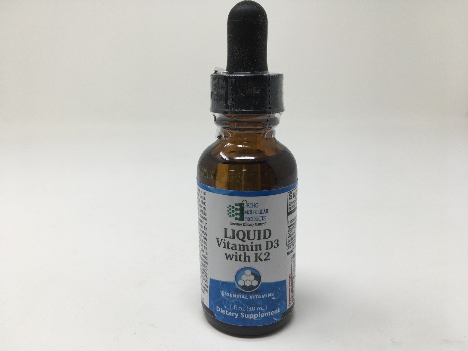 Vitamin D3 with K2 Liquid 1oz (Ortho Molecular)