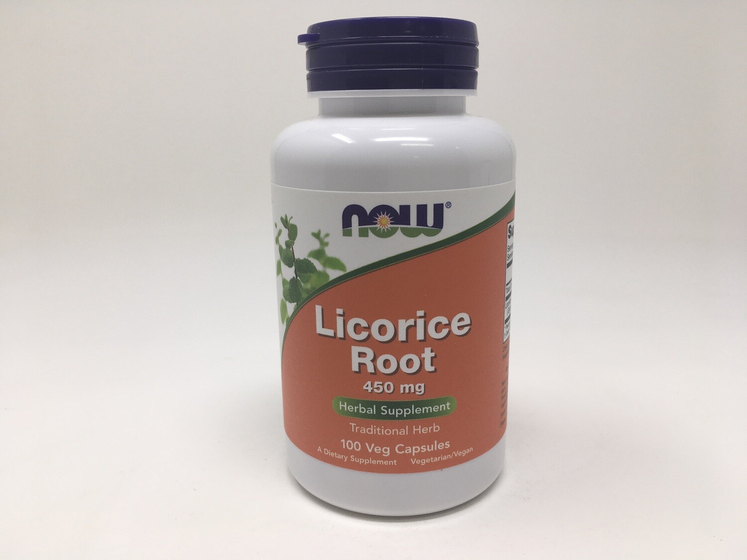 Licorice Root 450mg 100vcap (Now 4718)