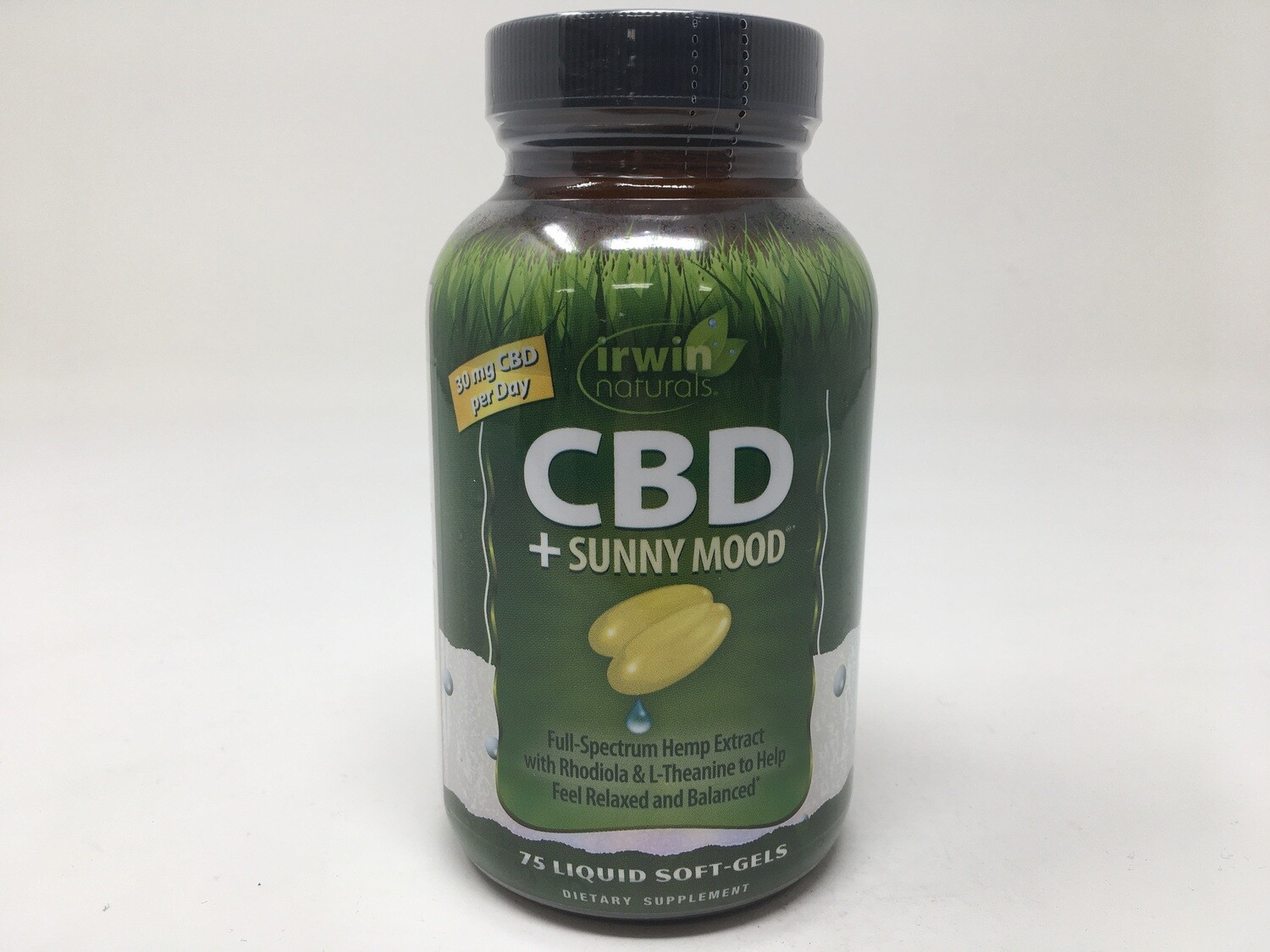CBD + Sunny Mood 75 softgels(Irwin) nobackorderswentoutdated