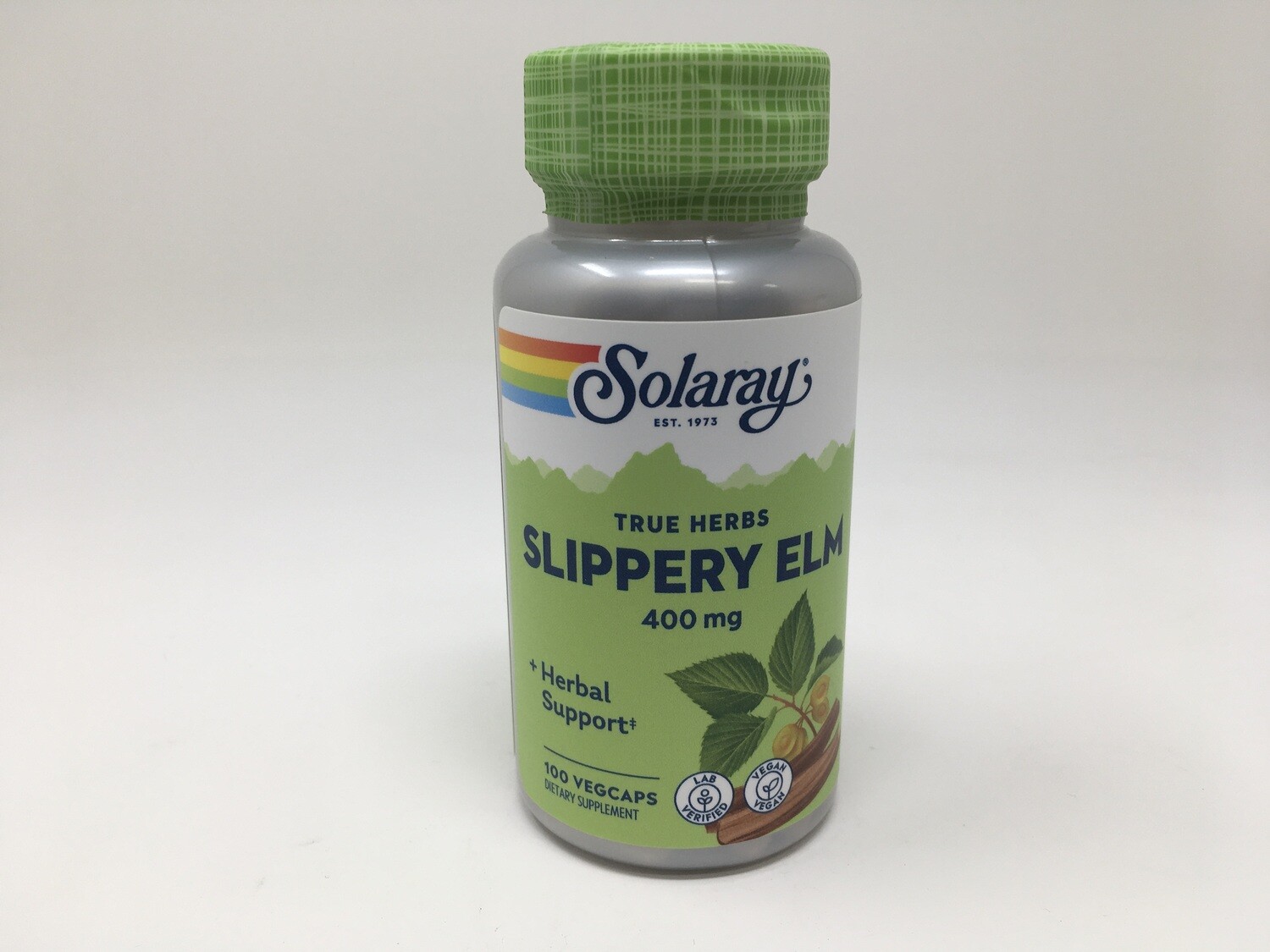 Slippery Elm 400mg 100 v caps (Solaray)