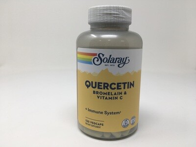 Quercetin Bromelain & VitaminC 120veg caps (Solaray)