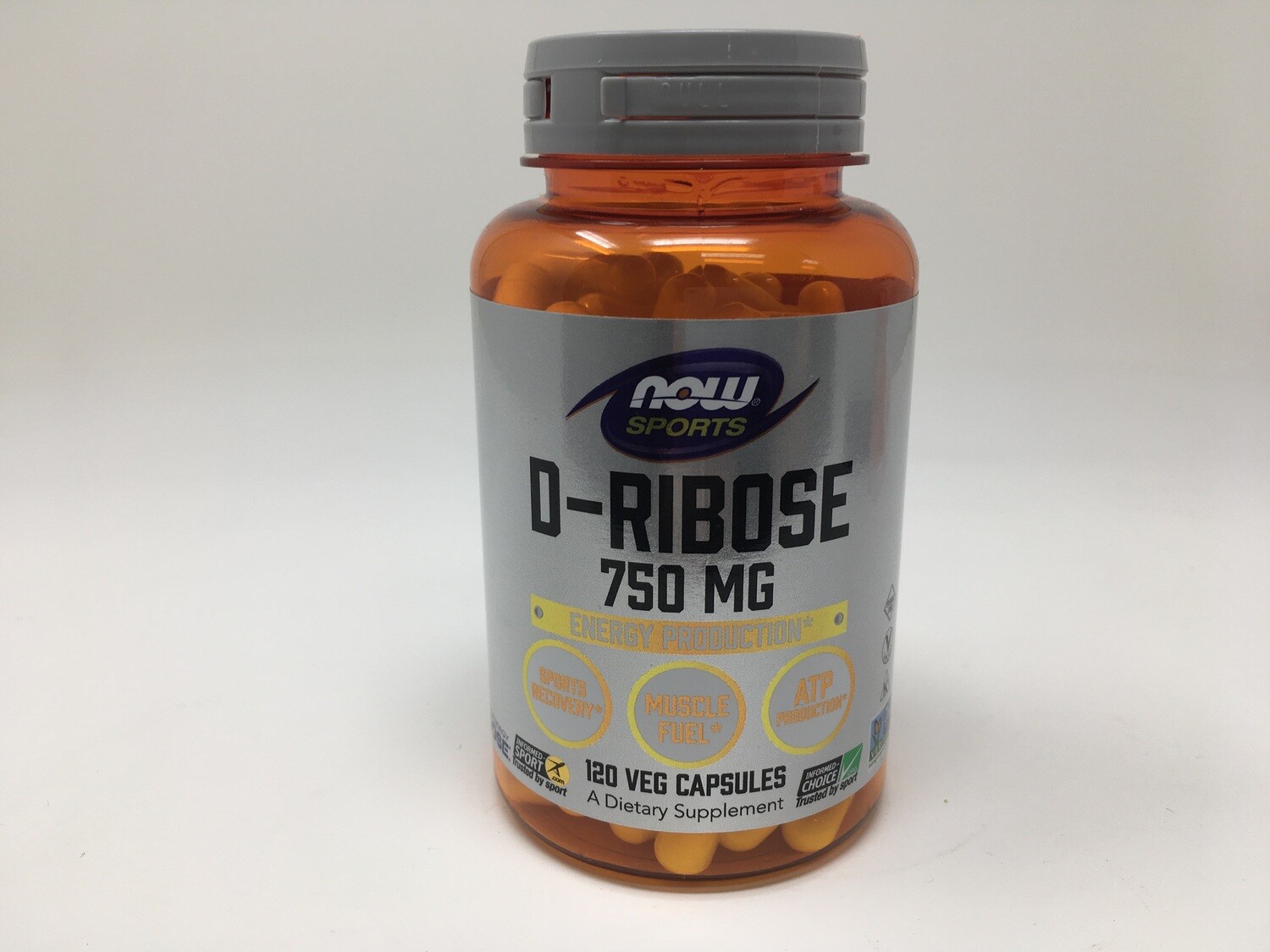 D-Ribose 750mg 120vcap (Now 2145)