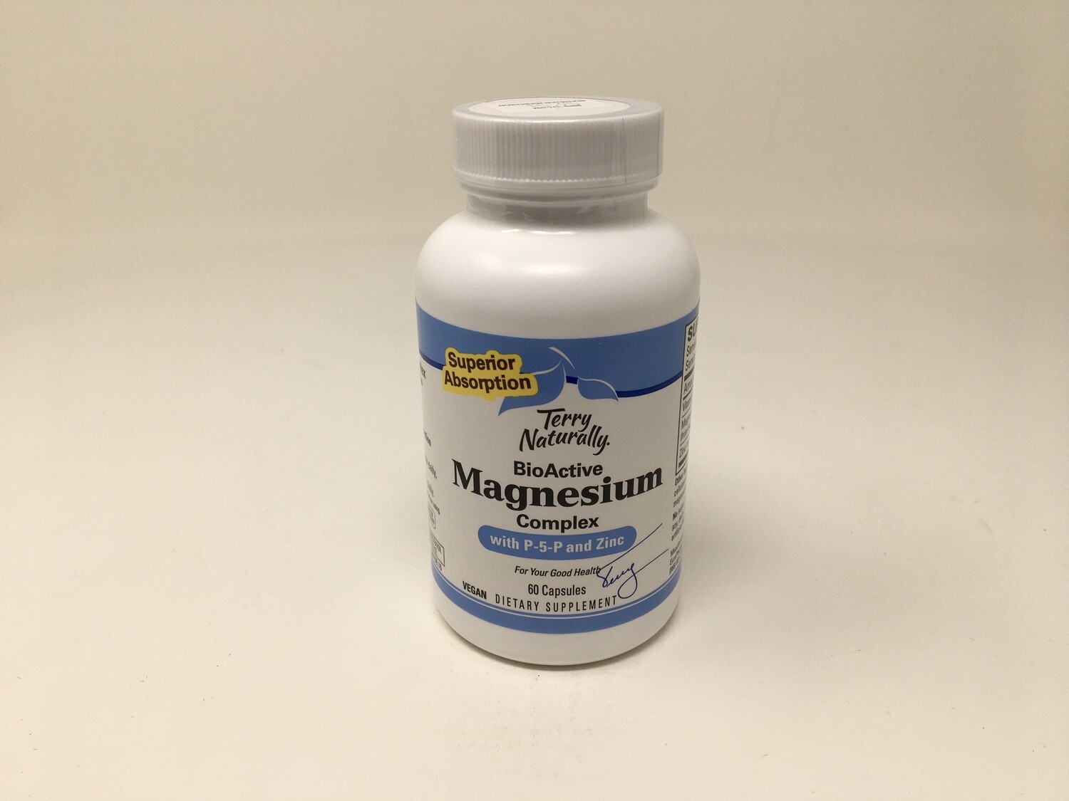BioActive Magnesium Complex w/ P5P &amp; Zinc 60 caps (TerryNaturally)