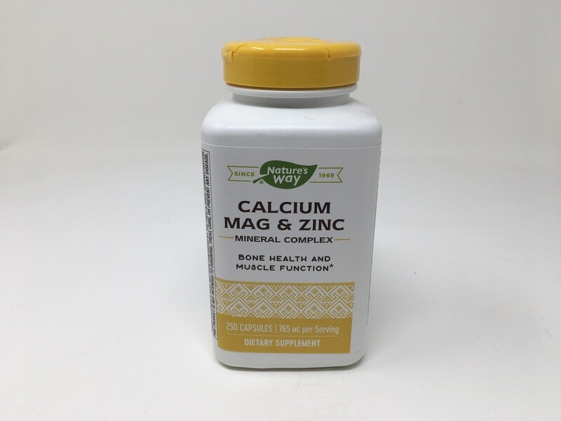 Calcium Mag &amp; Zinc 250 caps (Natures Way)