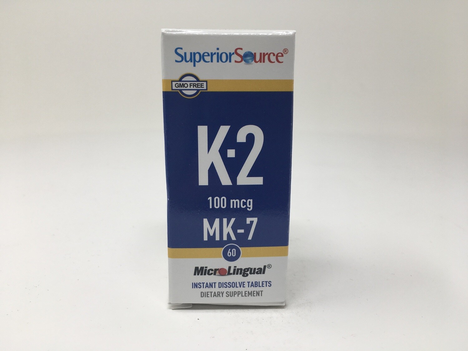 Vitamin K-2 MK-7 100mcg 60 tabs (SS#90430)(Superior Source)