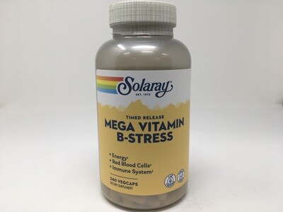 Mega B Stress Time Release 240vcap(Solaray)