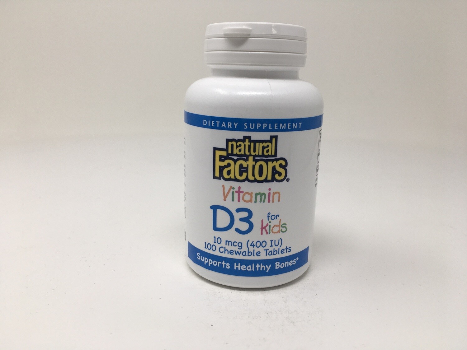 Vitamin D3 400iu 100 chews (Natural Factors)
