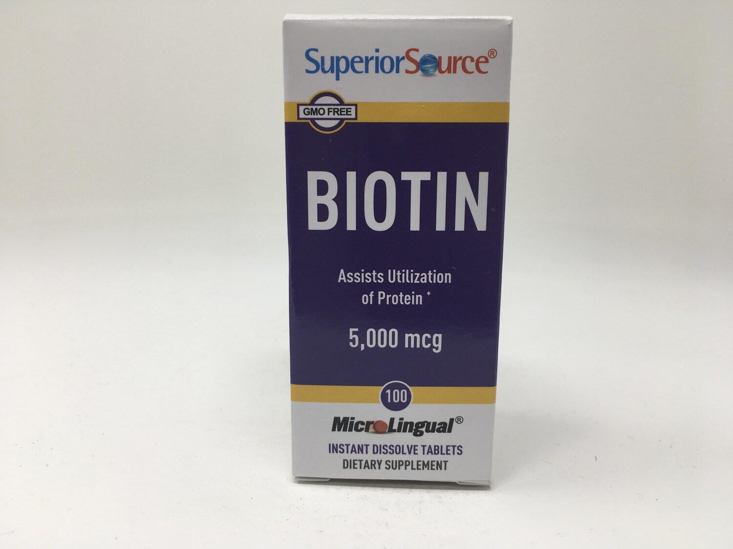 Biotin 5,000mcg 100 tabs (SS#90310)(Superior Source)