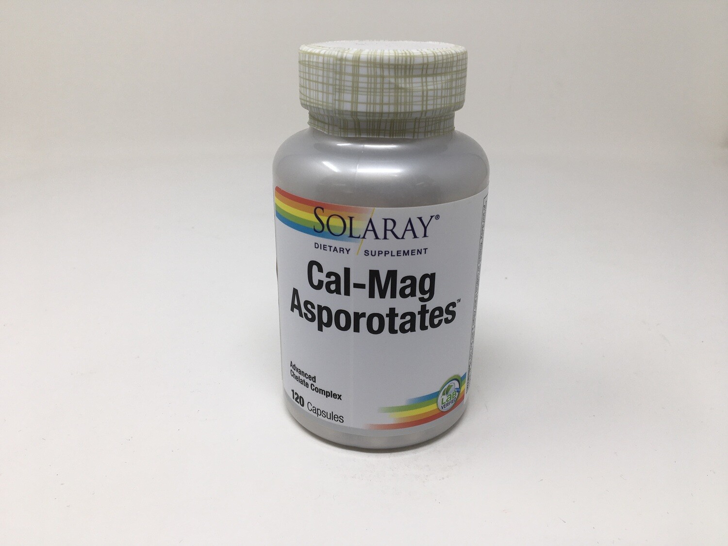 Cal-Mag Asporotates 2:1 Ratio - Advanced Chelate Complex 120 caps (Solaray)