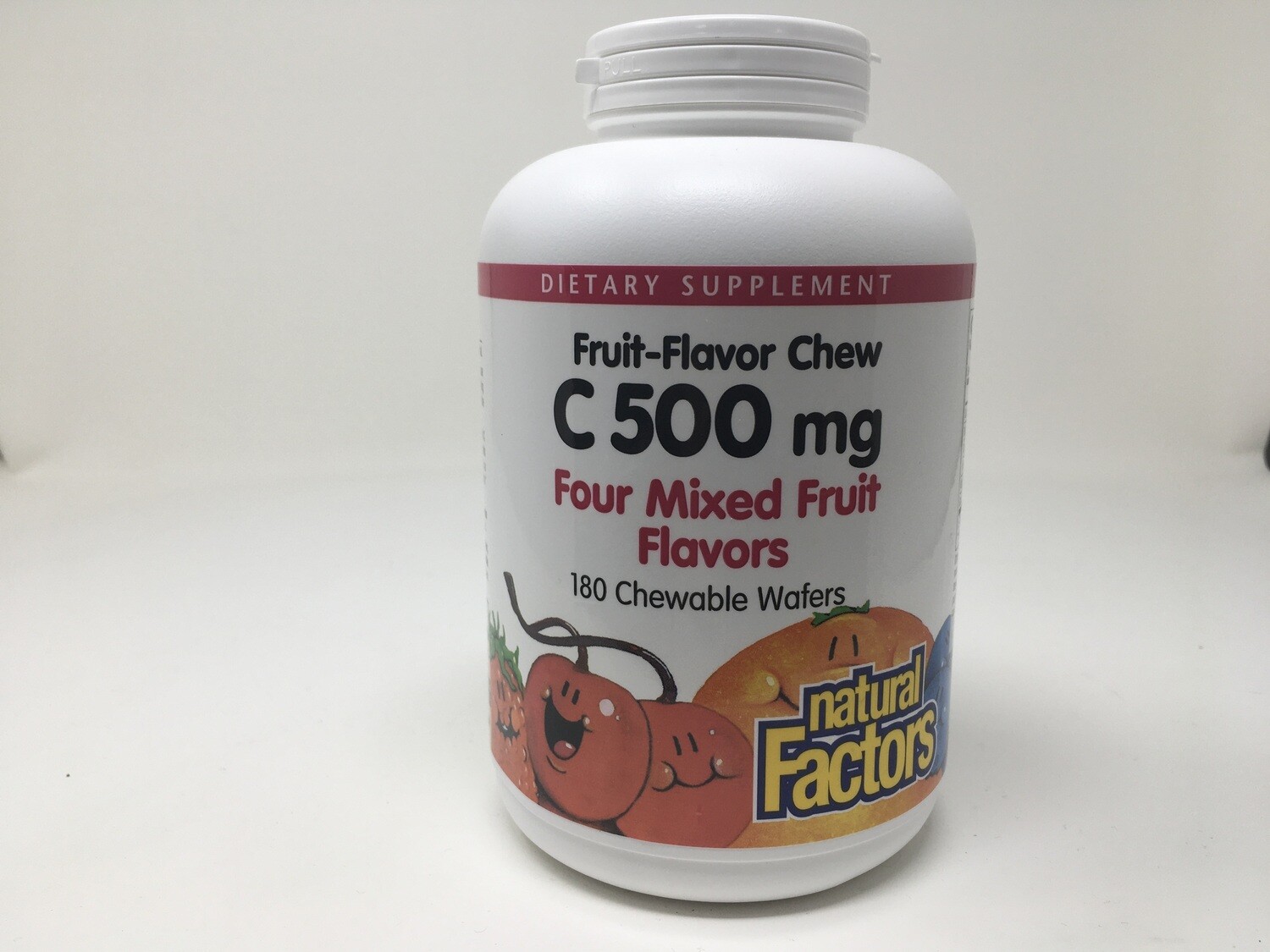 Vit C 500 mg Four Mixed Fruit 180 wafers (Natural Factors)