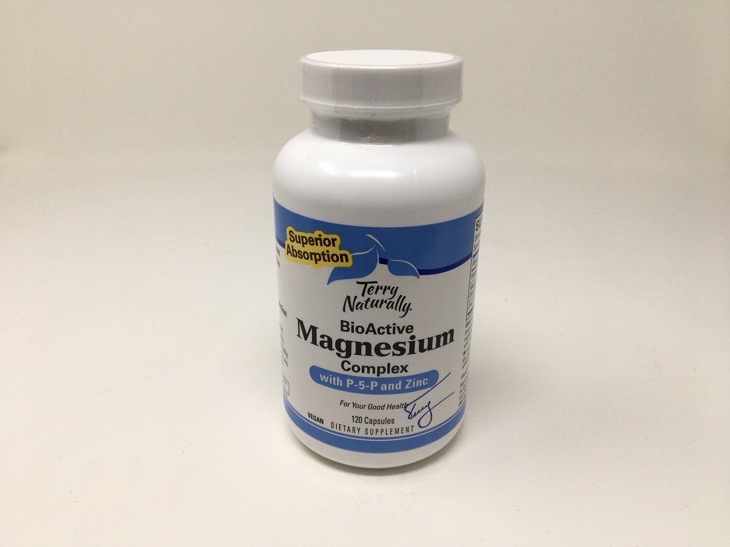 BioActive Magnesium Complex w/ P5P &amp; Zinc 120 caps (Terry Naturally)