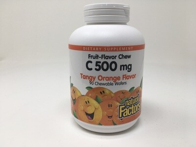 Vit C 500 mg Tangy Orange 90 wafers (Natural Factors)