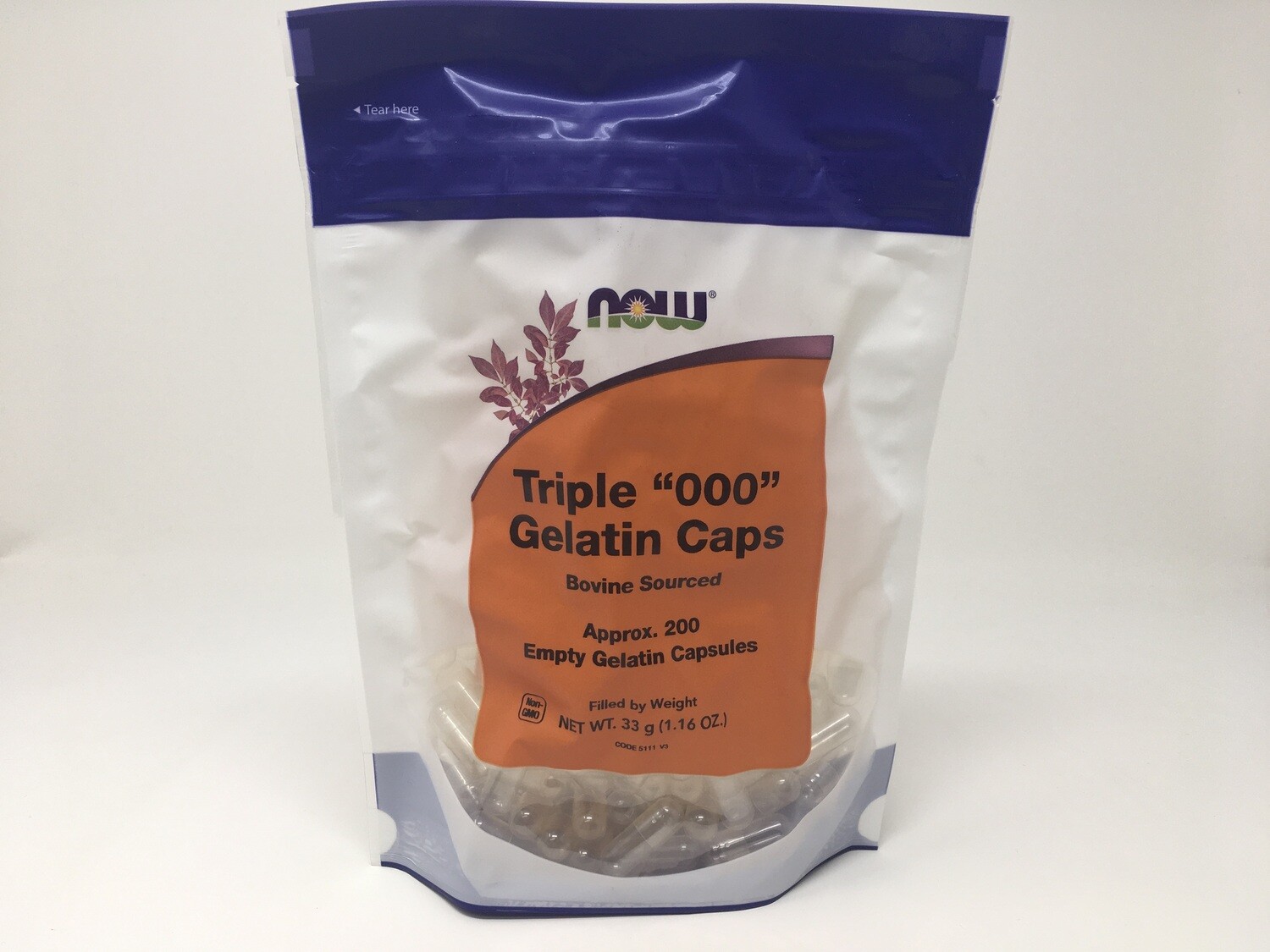 Triple &quot;000&quot; Gelatin Caps 200 (Now 5111)
