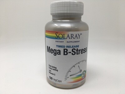 Mega B Stress Time Release 120vcap (Solaray)