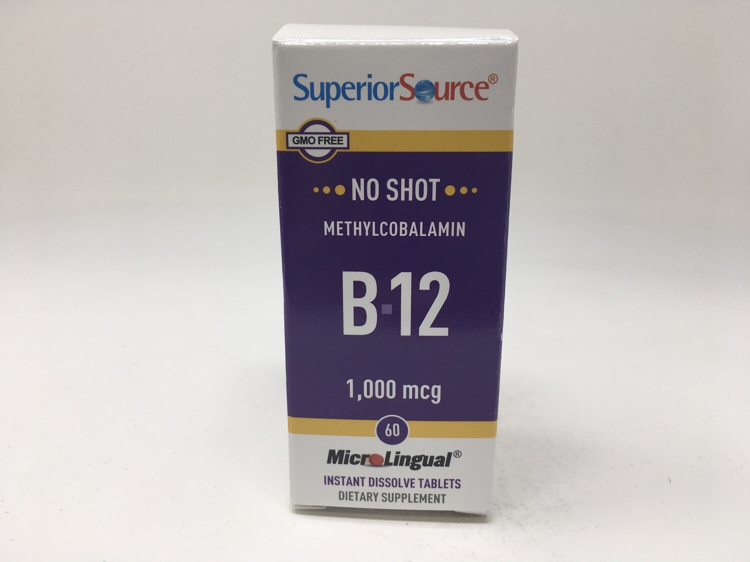 No Shot B-12 Methylcobalamin  1000 mcg (SS#90670)(Superior Source)