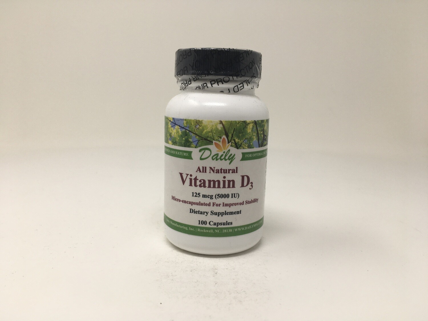 Vitamin D3 5,000IU 100 caps (Daily)