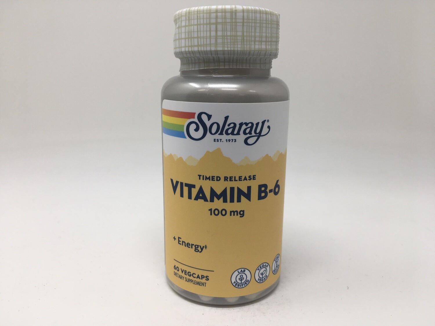 Vitamin B-6 100mg timed release 60vcap (Solaray)