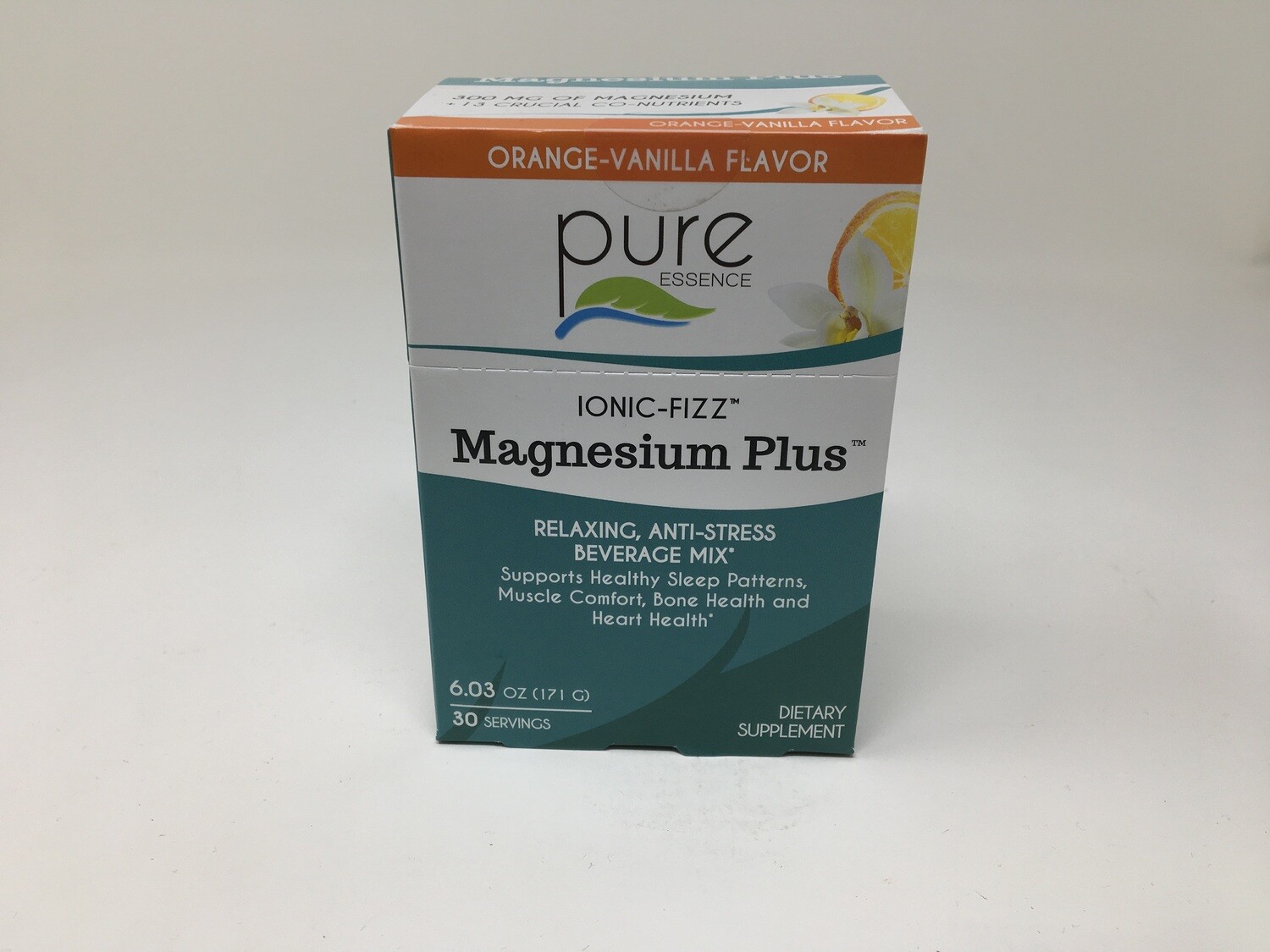Magnesium Plus Ionic Fizz Orange Vanilla 30 servings (Pure Essence) EX