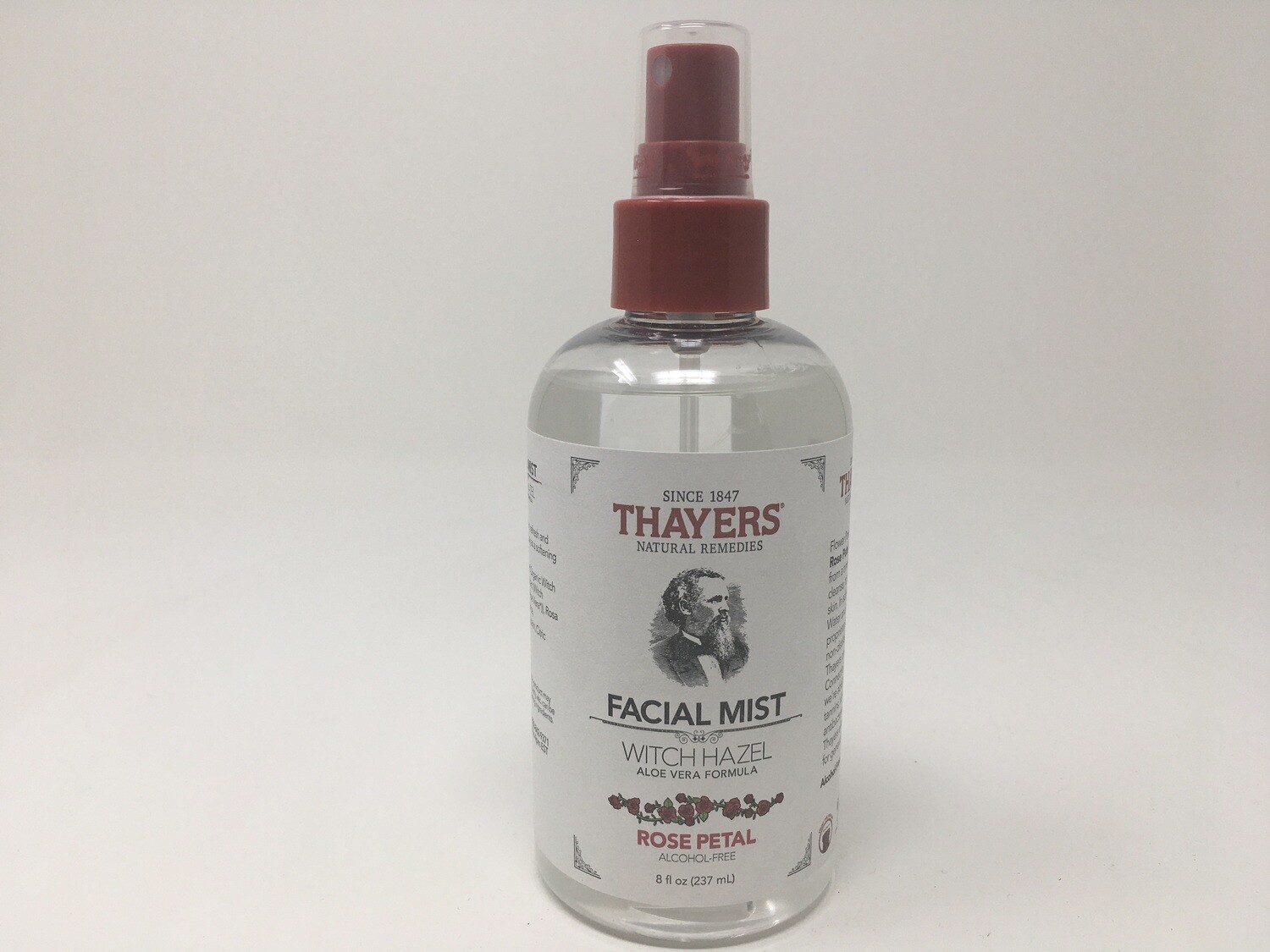 Facial Mist Witch Hazel (w/Aloe Vera) 8oz. Rose Petal (Thayers)