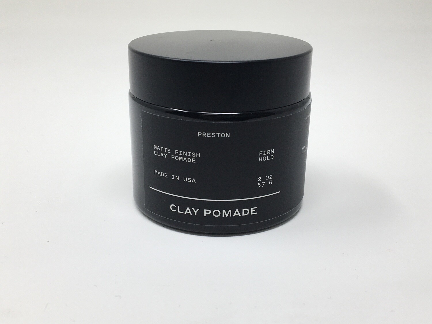 Clay Pomade Unscented 2oz(Preston)