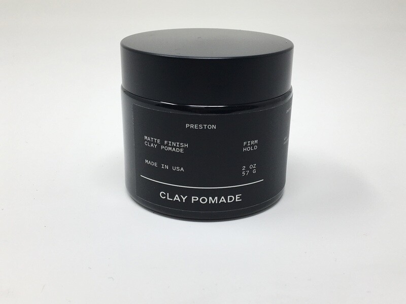 Clay Pomade Unscented 2oz(Preston)