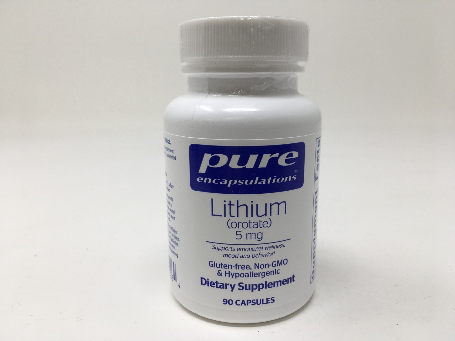 Lithium Orotate 5mg 90vcaps(Pure Encapsulations)