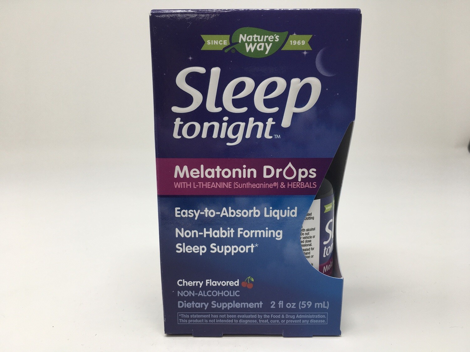 Sleep Tonight  Melatonin 2oz DropsCherry (Natures Way)