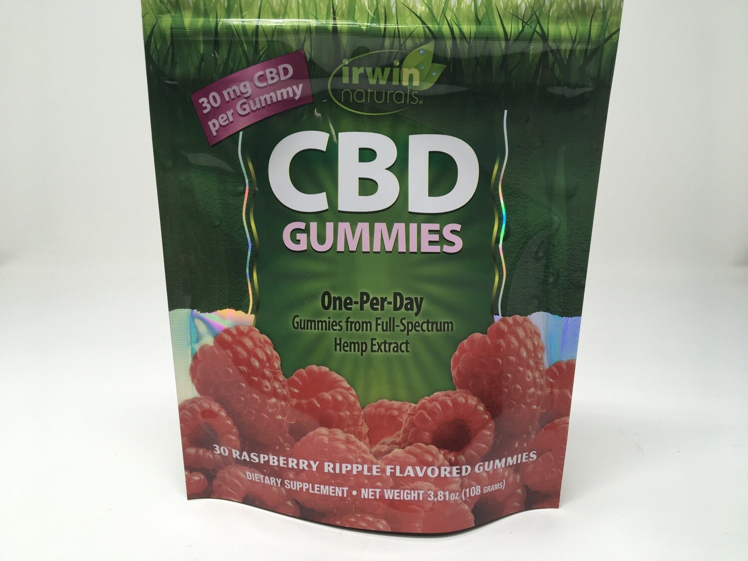 CBD Gummy 30mg Raspberry Ripple 30ct(Irwin Naturals)N.A