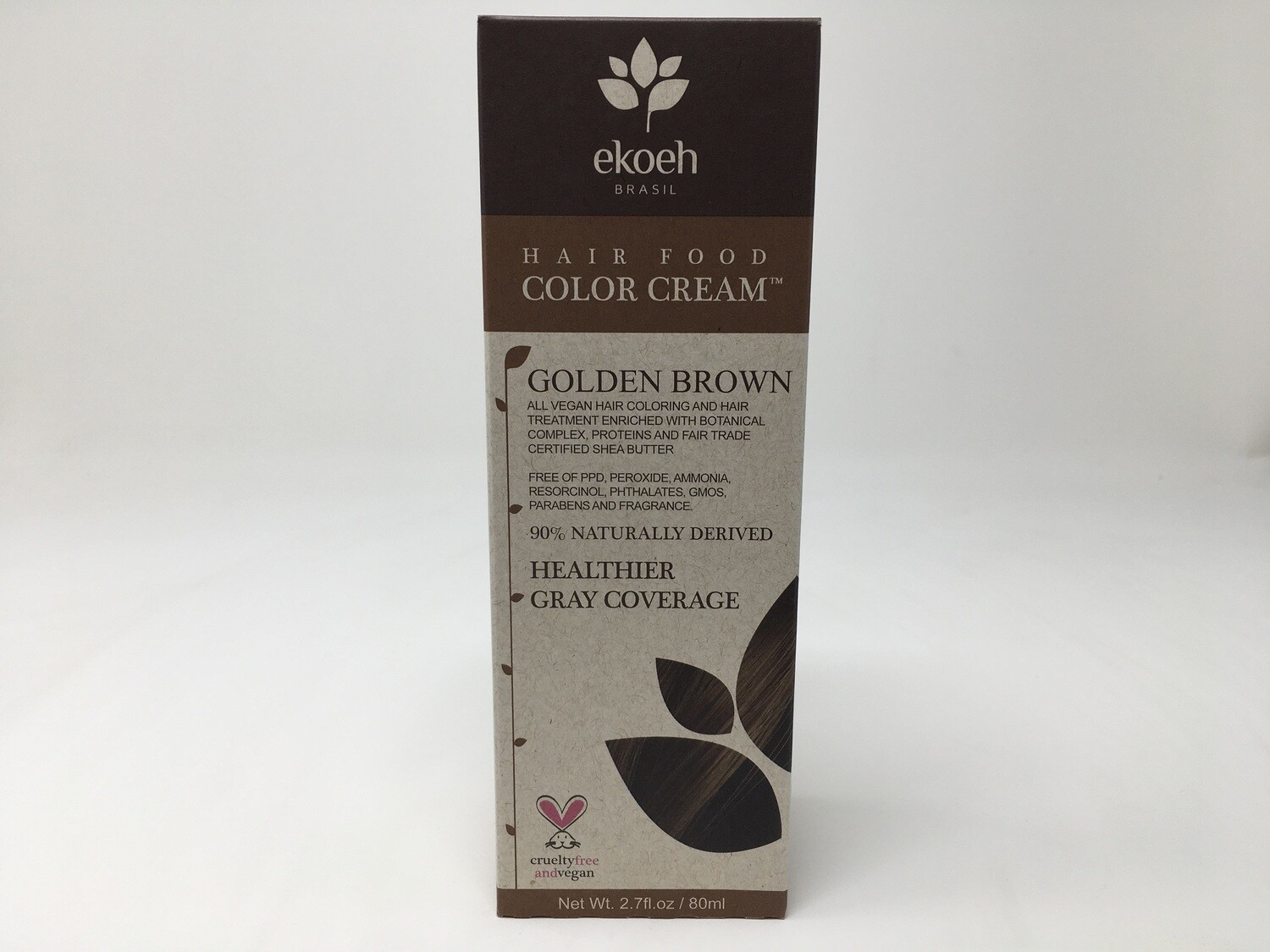 Hair Food Color Cream 2.7ozGolden Brown(Ekoeh)