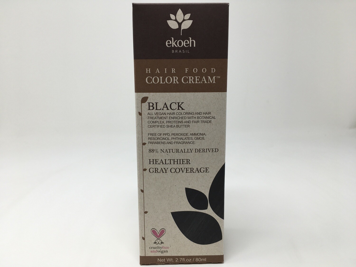 Hair Food Color Cream 2.7oz Black(Ekoeh)