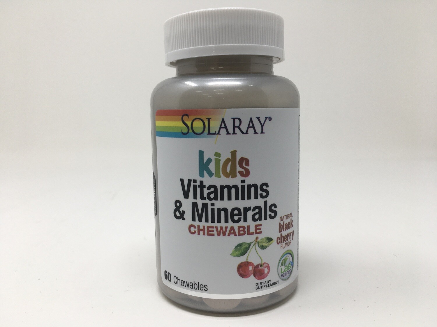 Kids Vitamins &amp; Minerals  Black Cherry 60 Chewables (Solaray)