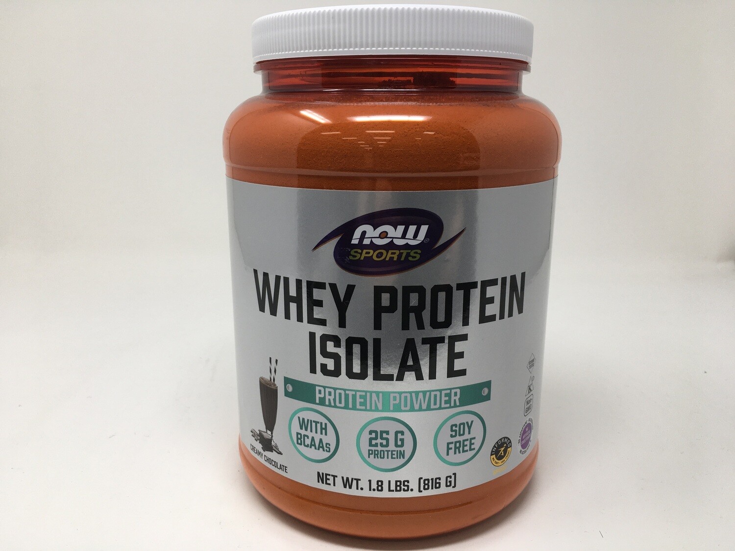 Whey Protein Isolate chocolate 1.8lbs (Now2162)